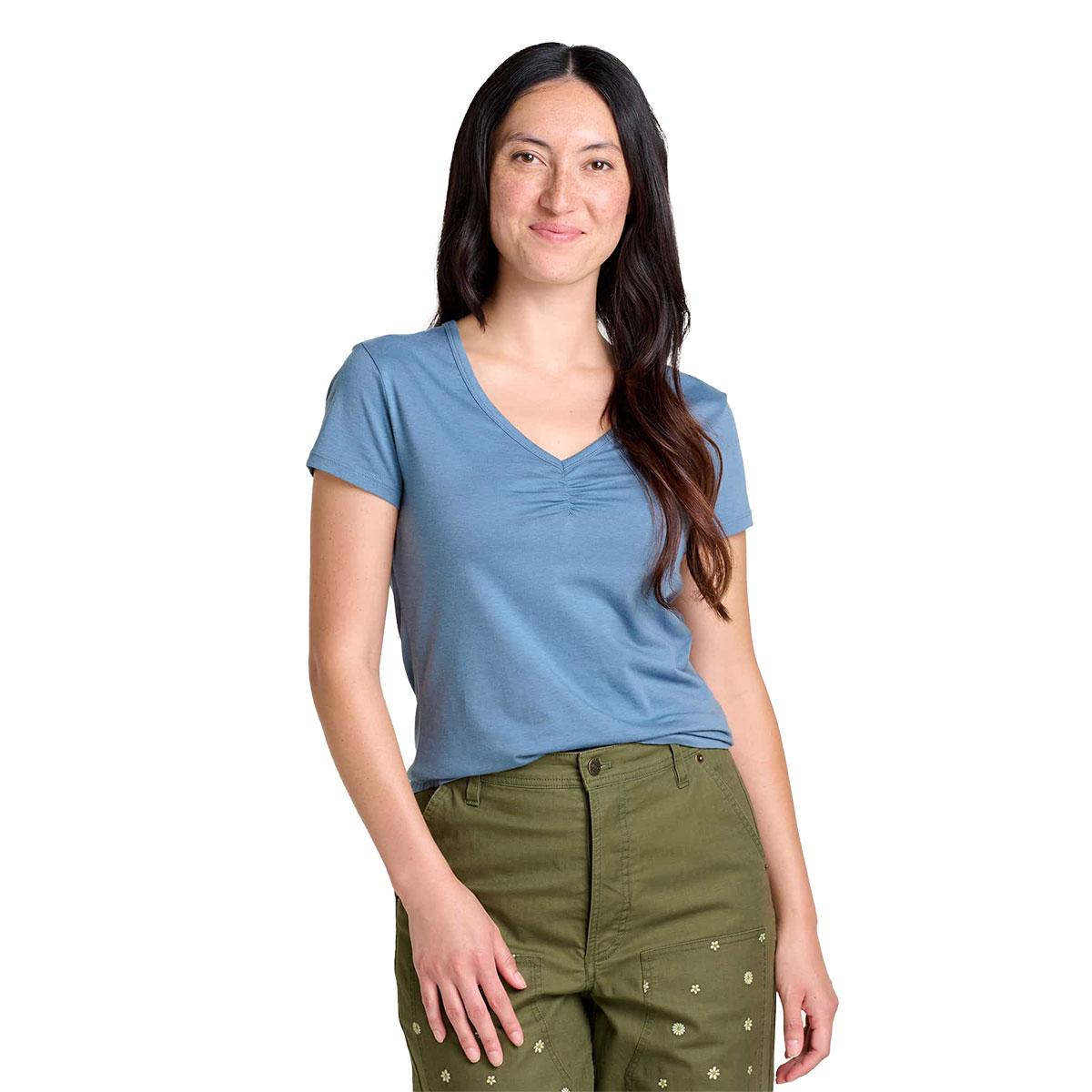 Toad&Co Rose Short Sleeve Tee Women's in High Tide